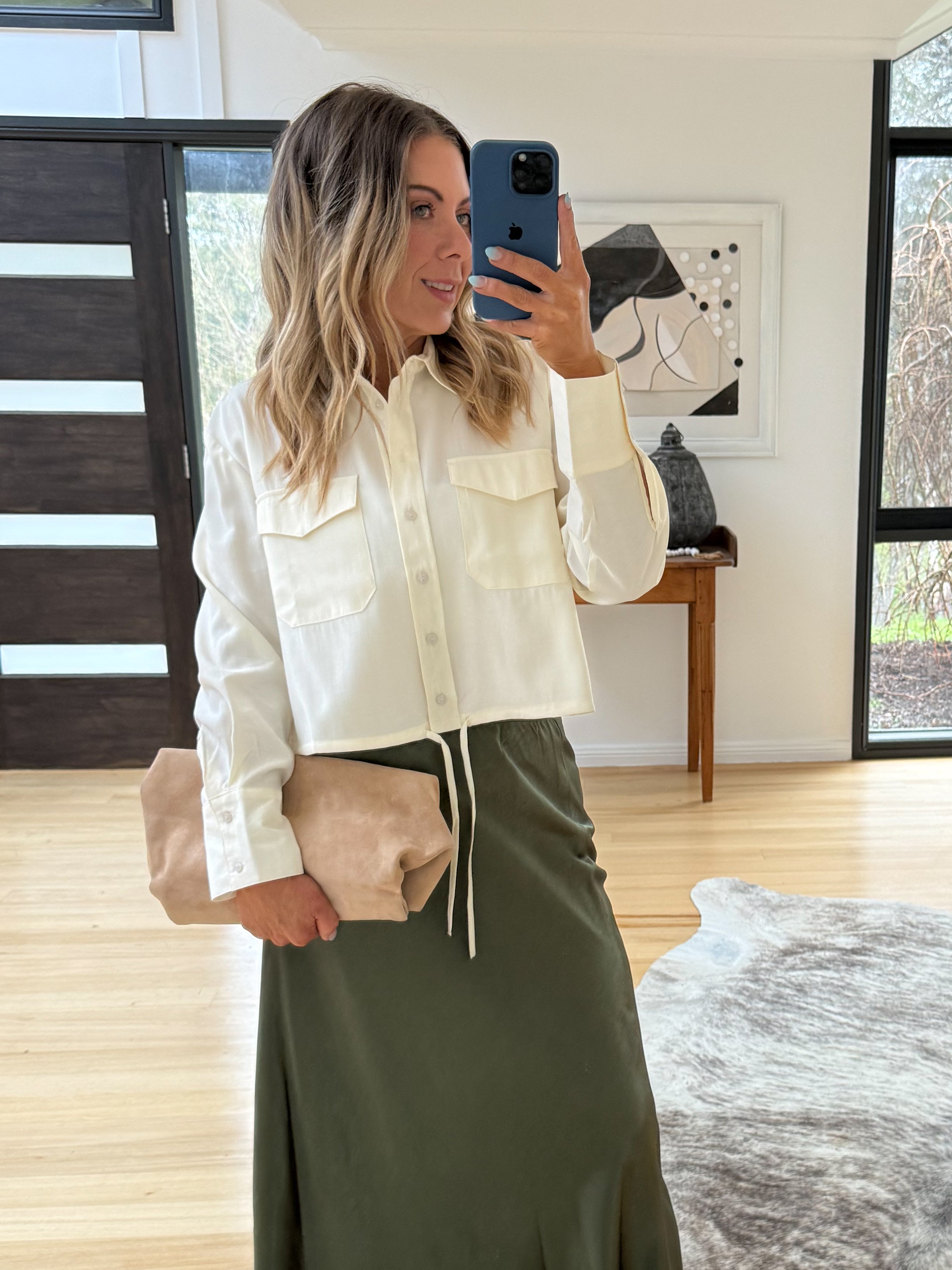 Hailey Shirt- Vanilla