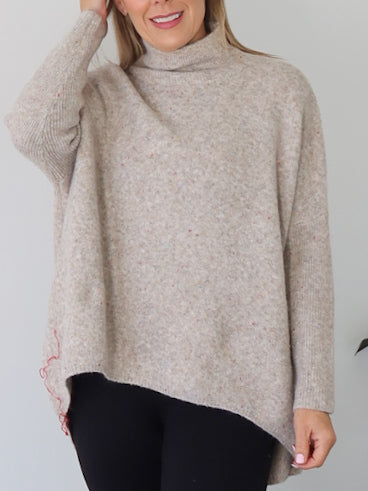Yolanda Knit - Mocha Fleck