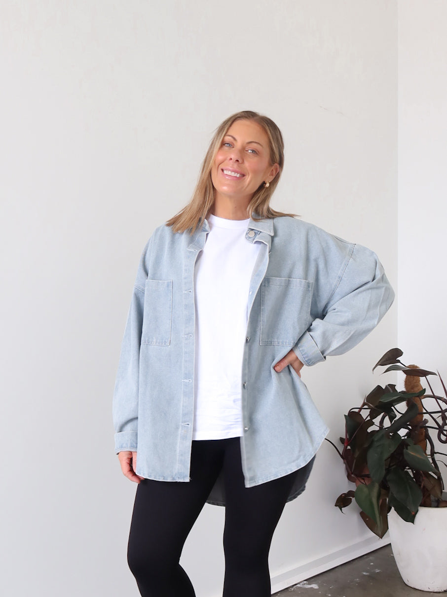 Danbury Shacket - Blue