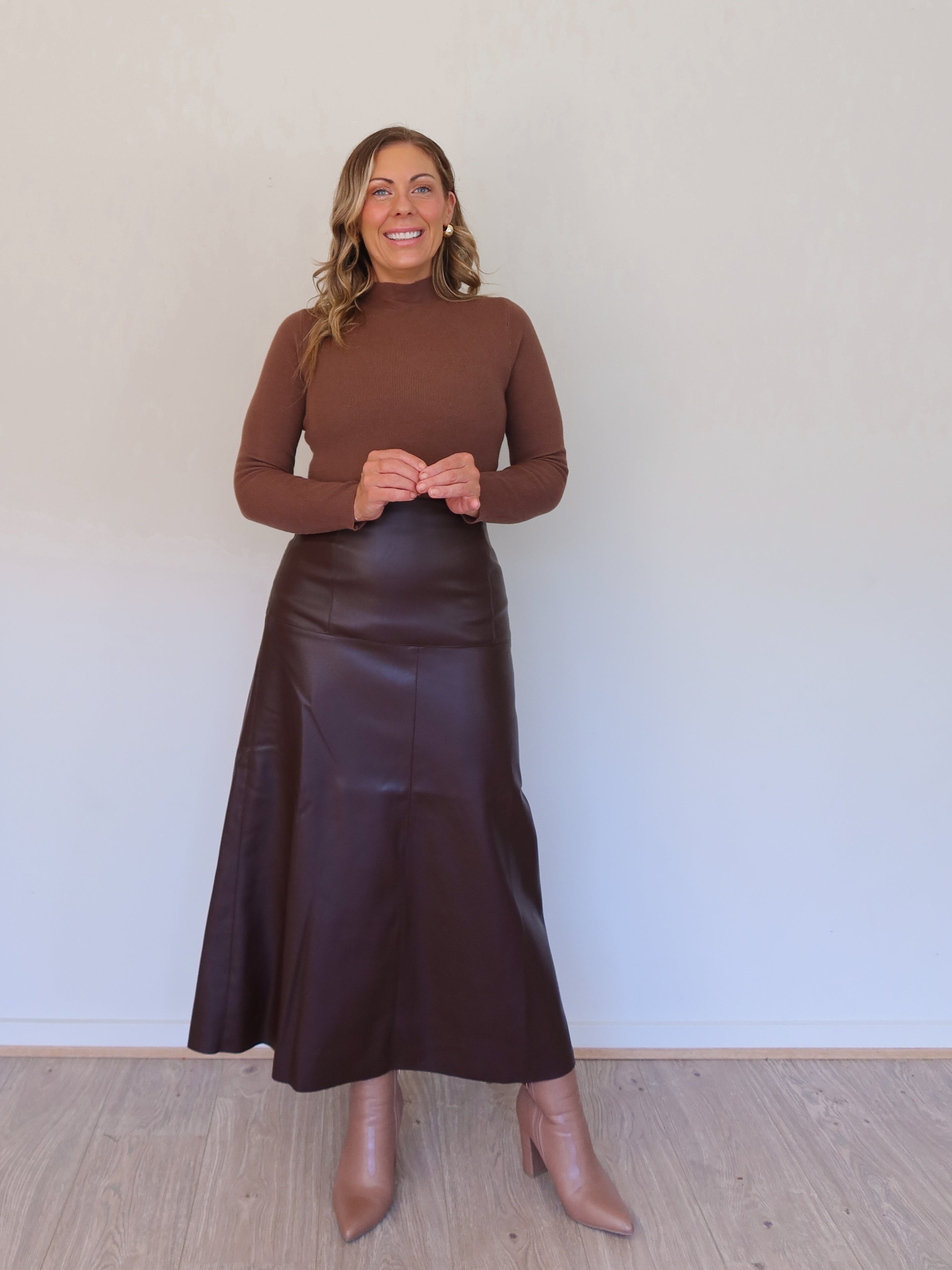 Saffy Skirt - Chocolate