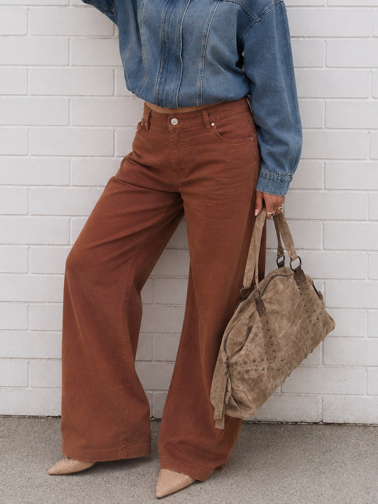 The Barrel Jeans- Toffee