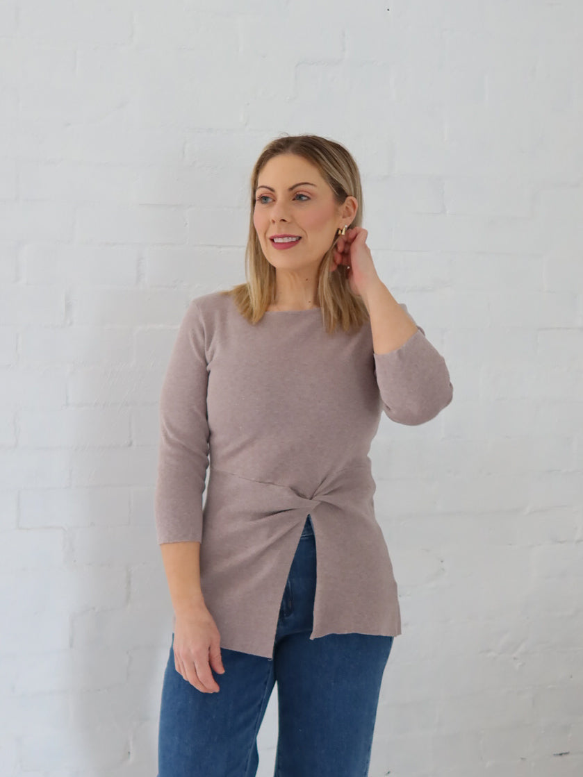 Ailani Knit Top - Mocha