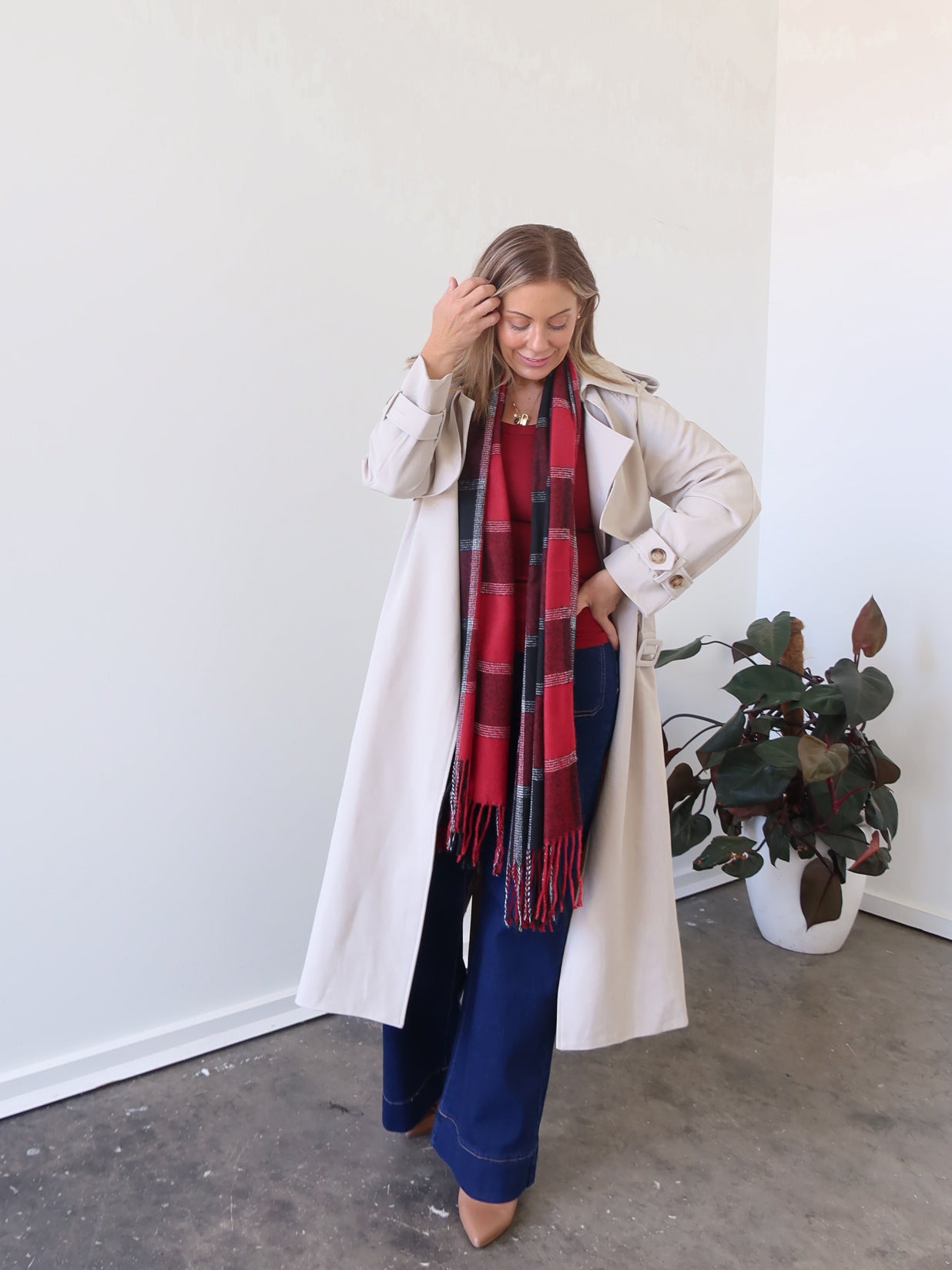 Farrah Trench Coat - Natural