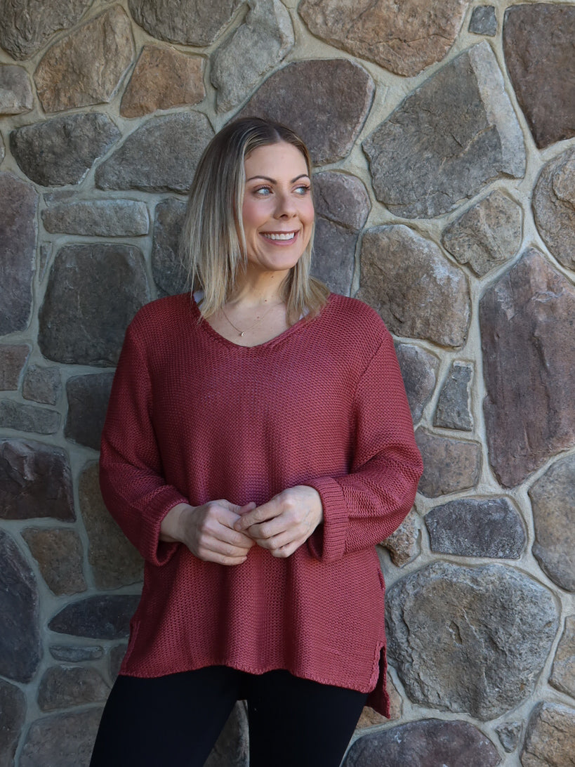 Sailah Knit - Rosewood