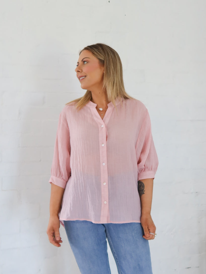 Mimi Blouse - Pale Pink