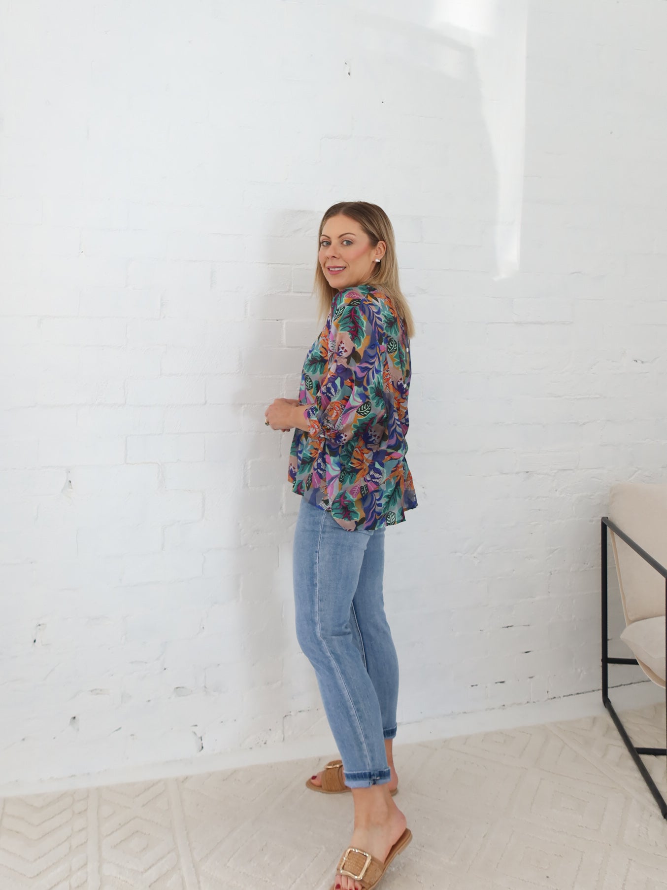 Mimi Blouse - Purple Floral