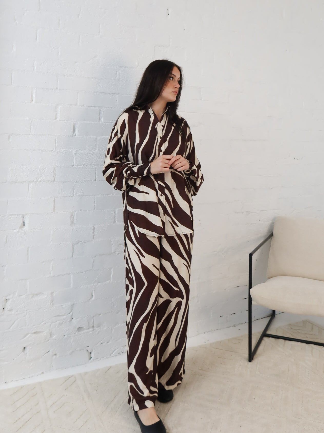 Edith Pants- Mahogany Brown