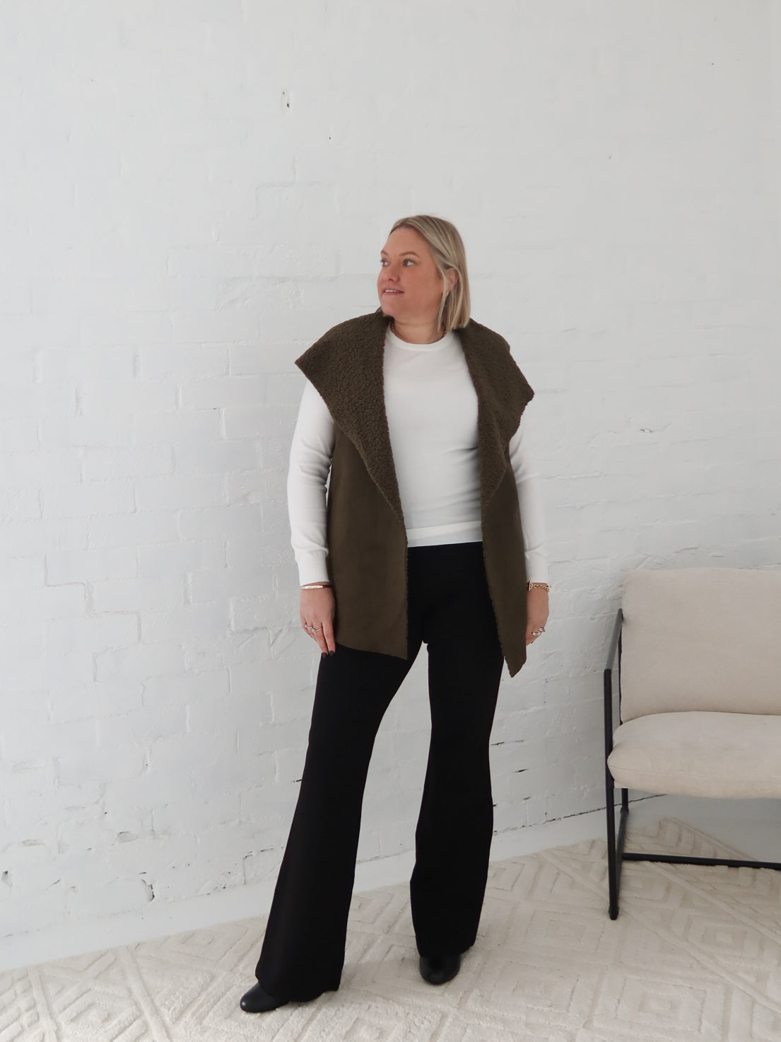 Lana Vest- Green Moss