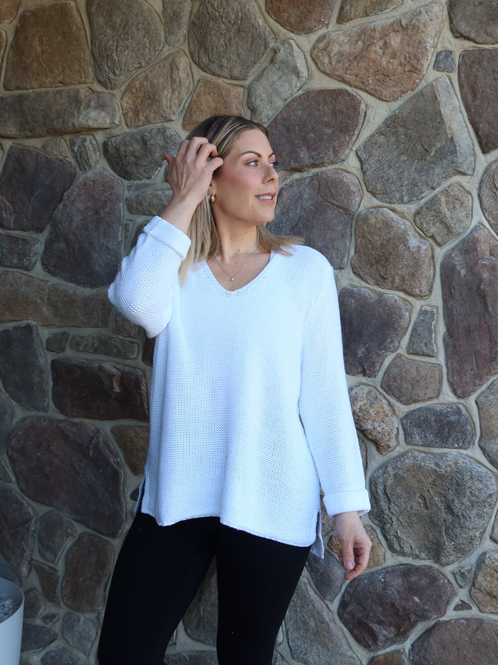 Sailah Knit - White