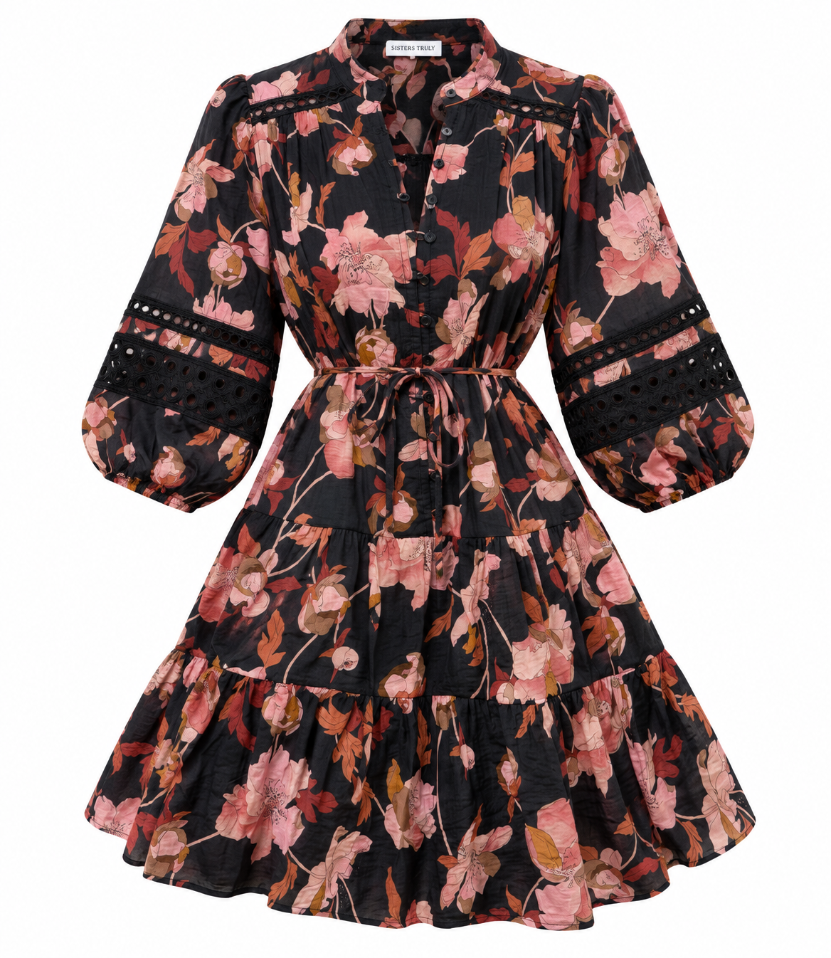 Eden Dress- Black Floral