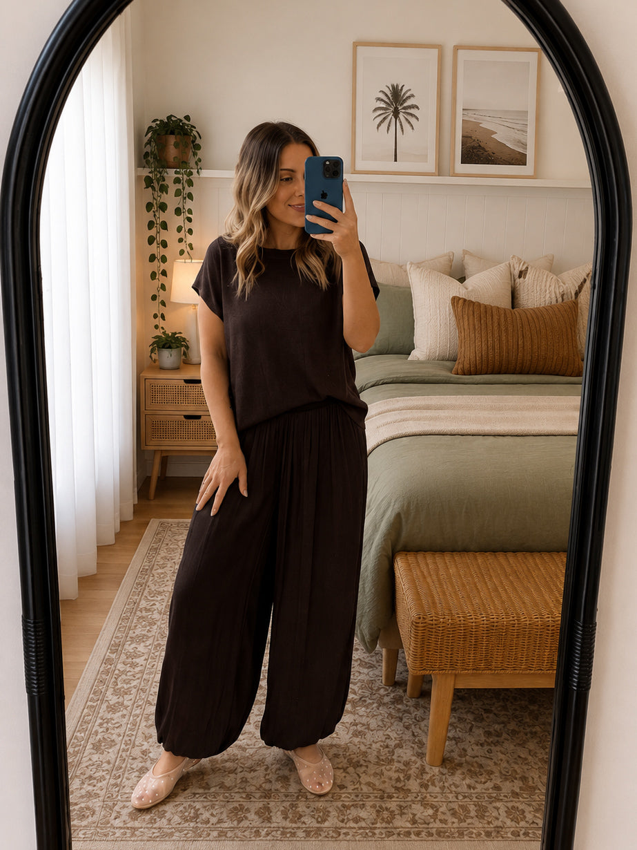 Zali Pants- Chocolate