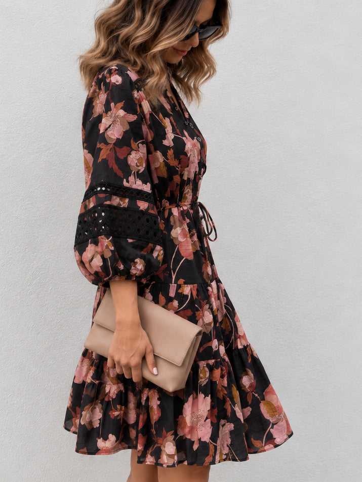 Eden Dress- Black Floral