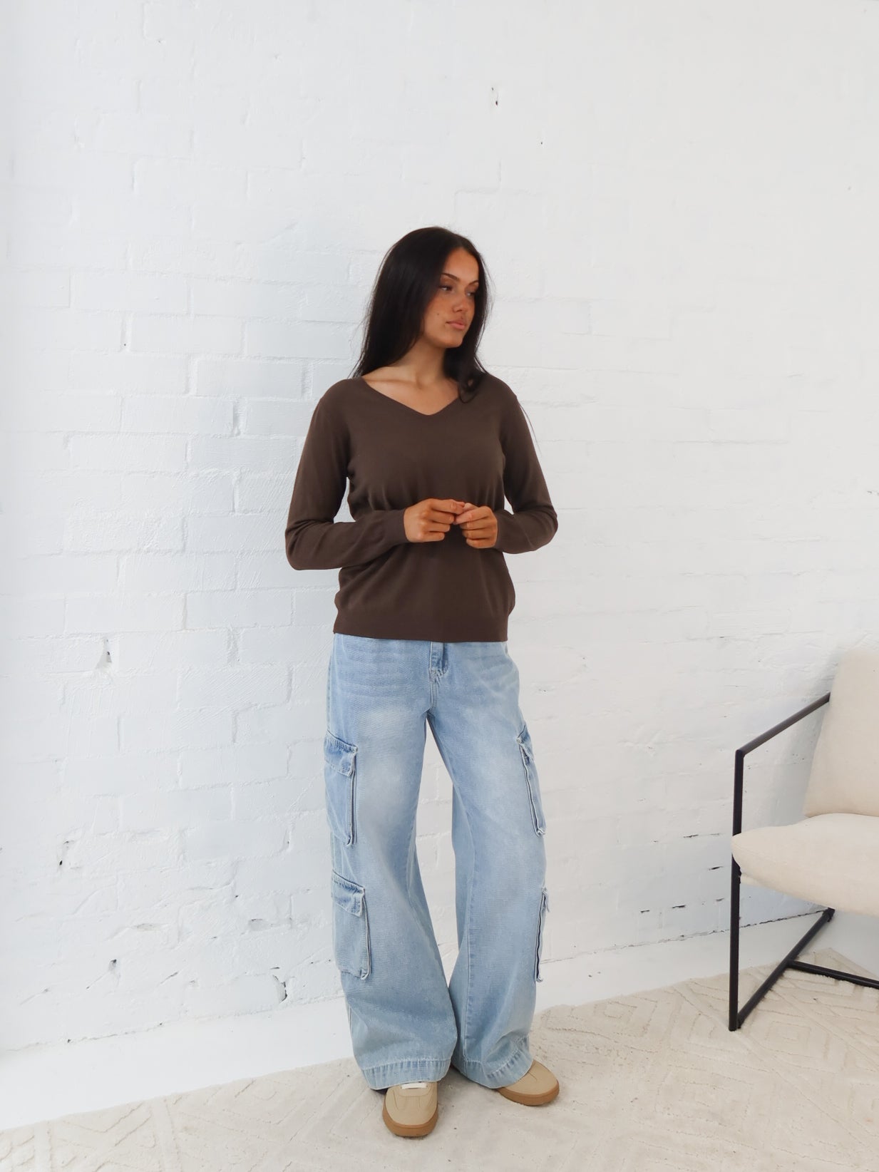 Karla Knit Top- Chocolate