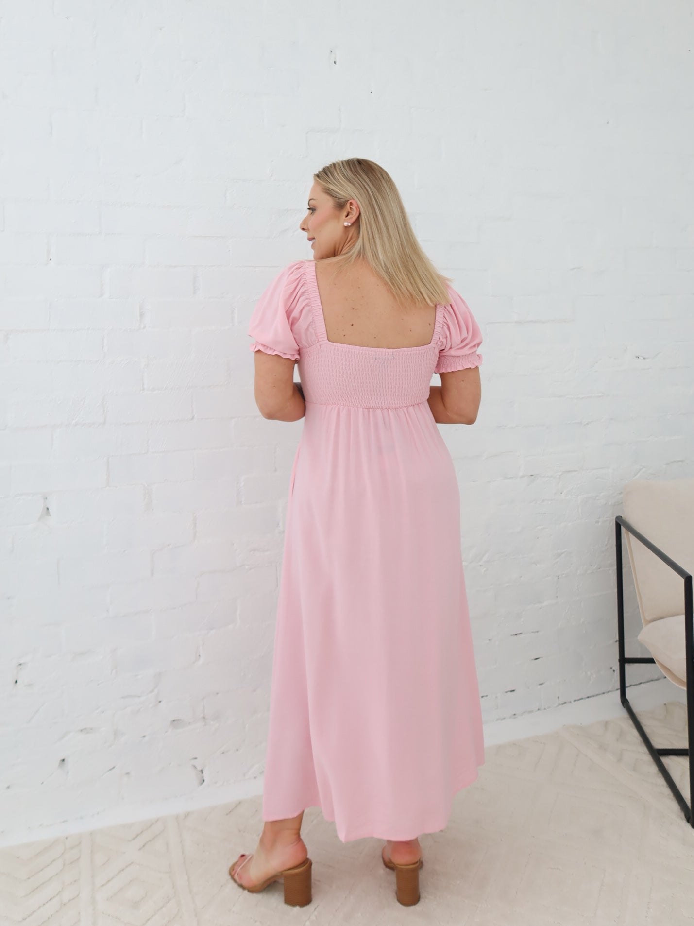Estella Dress - Powder Pink