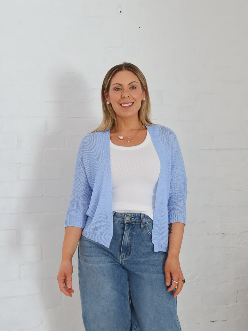 Everlyn Cardi- Blue