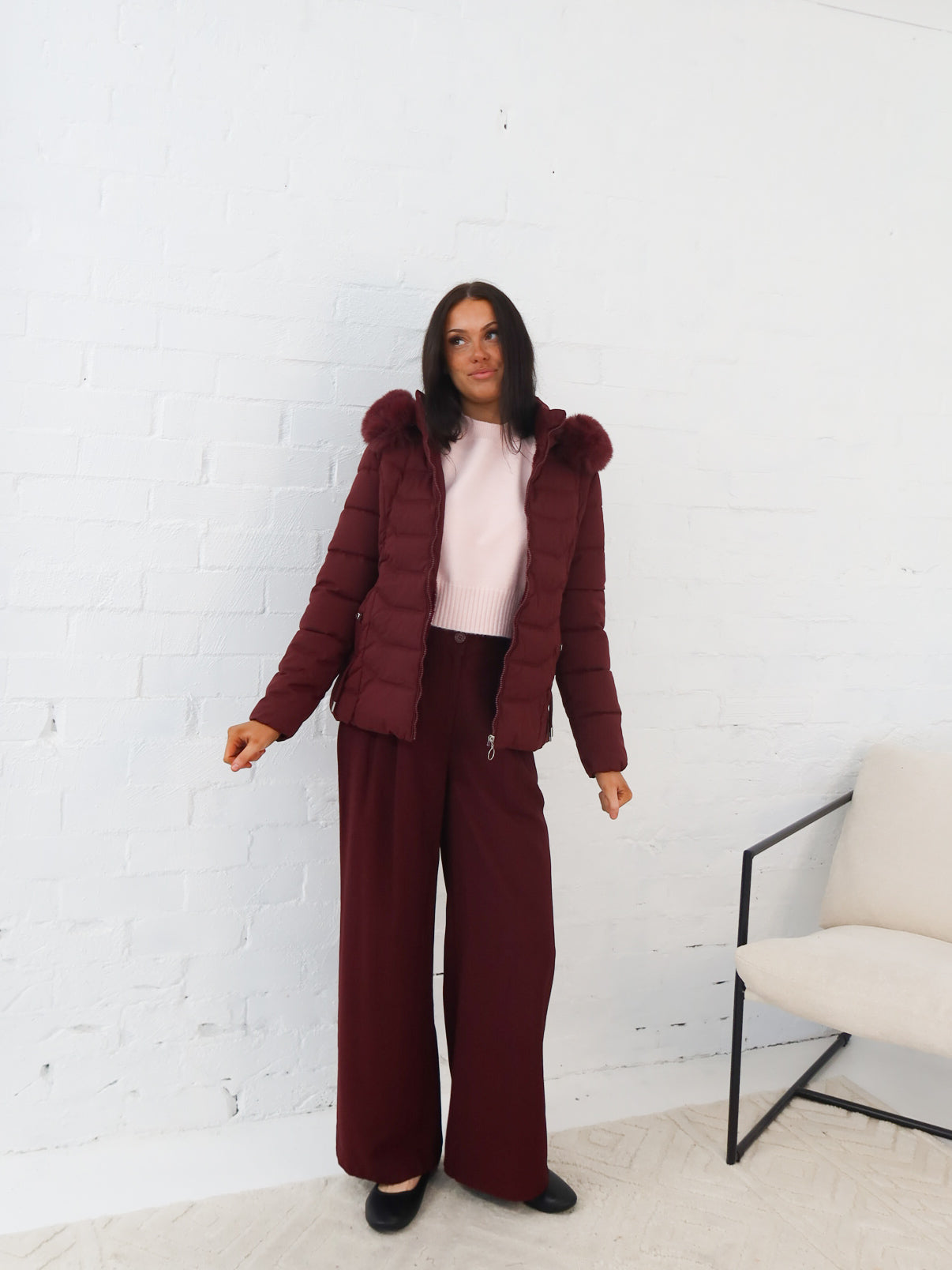 Marty Jacket- Burgundy