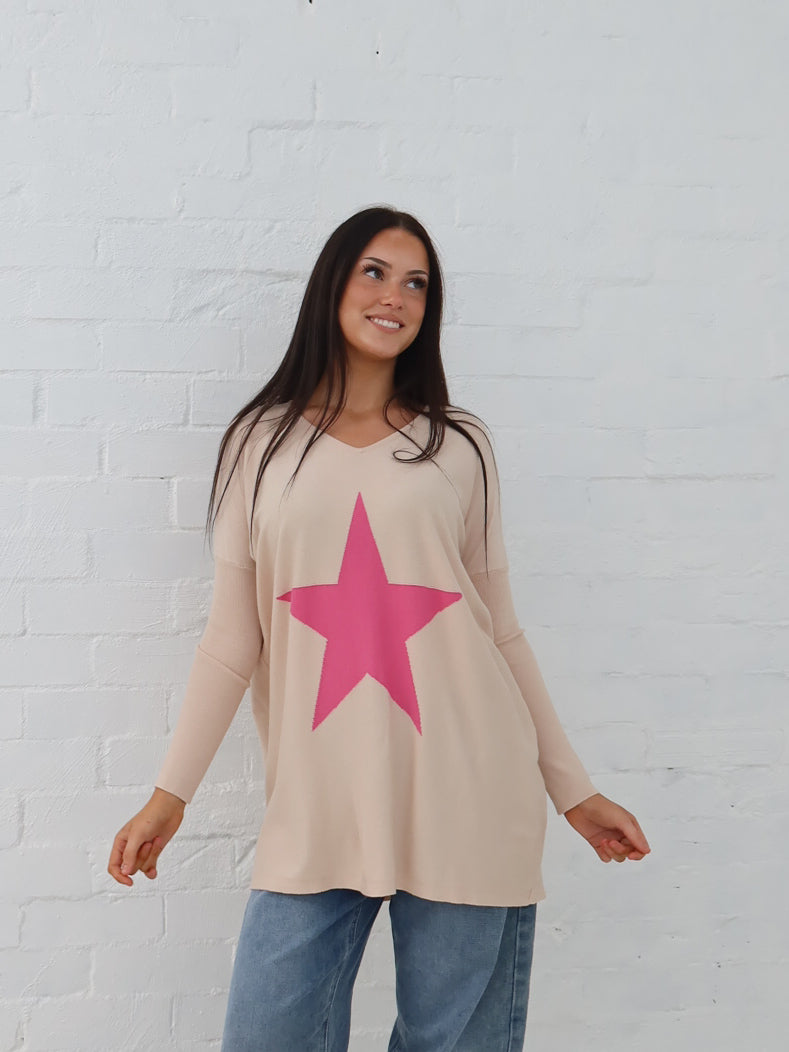 Maeve Star Knit - Bone