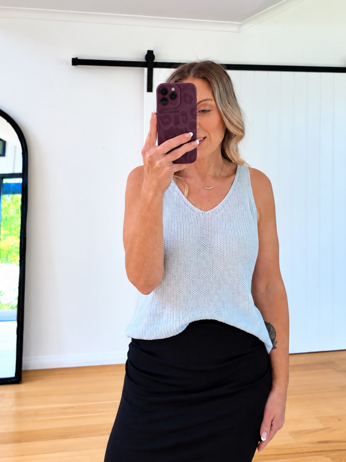 Harper Top- Blue