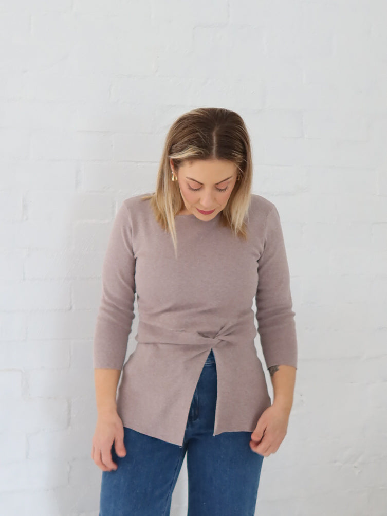 Ailani Knit Top - Mocha