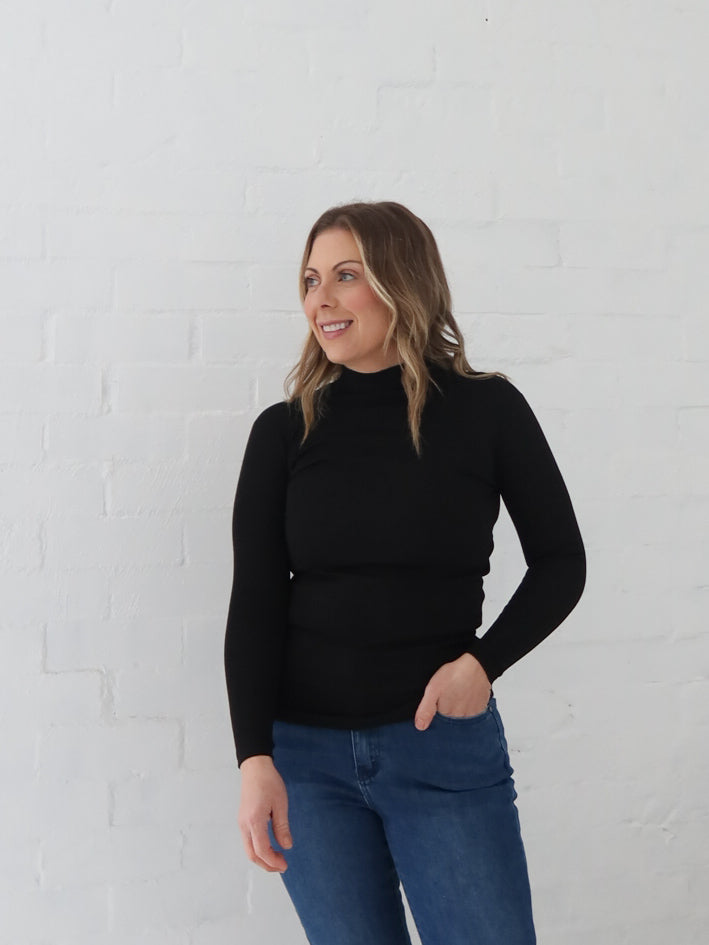 Wilder Long Sleeve Top - Black