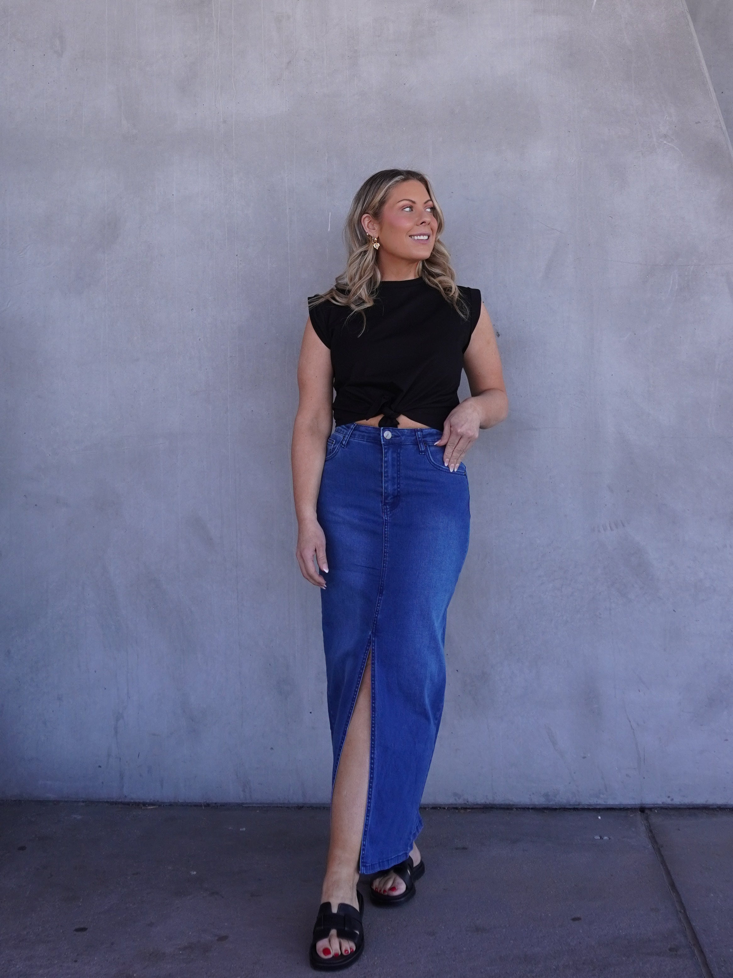 Ramsay Skirt - Dark Blue