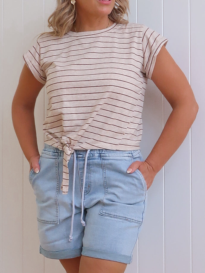 Kane Denim Shorts - Blue