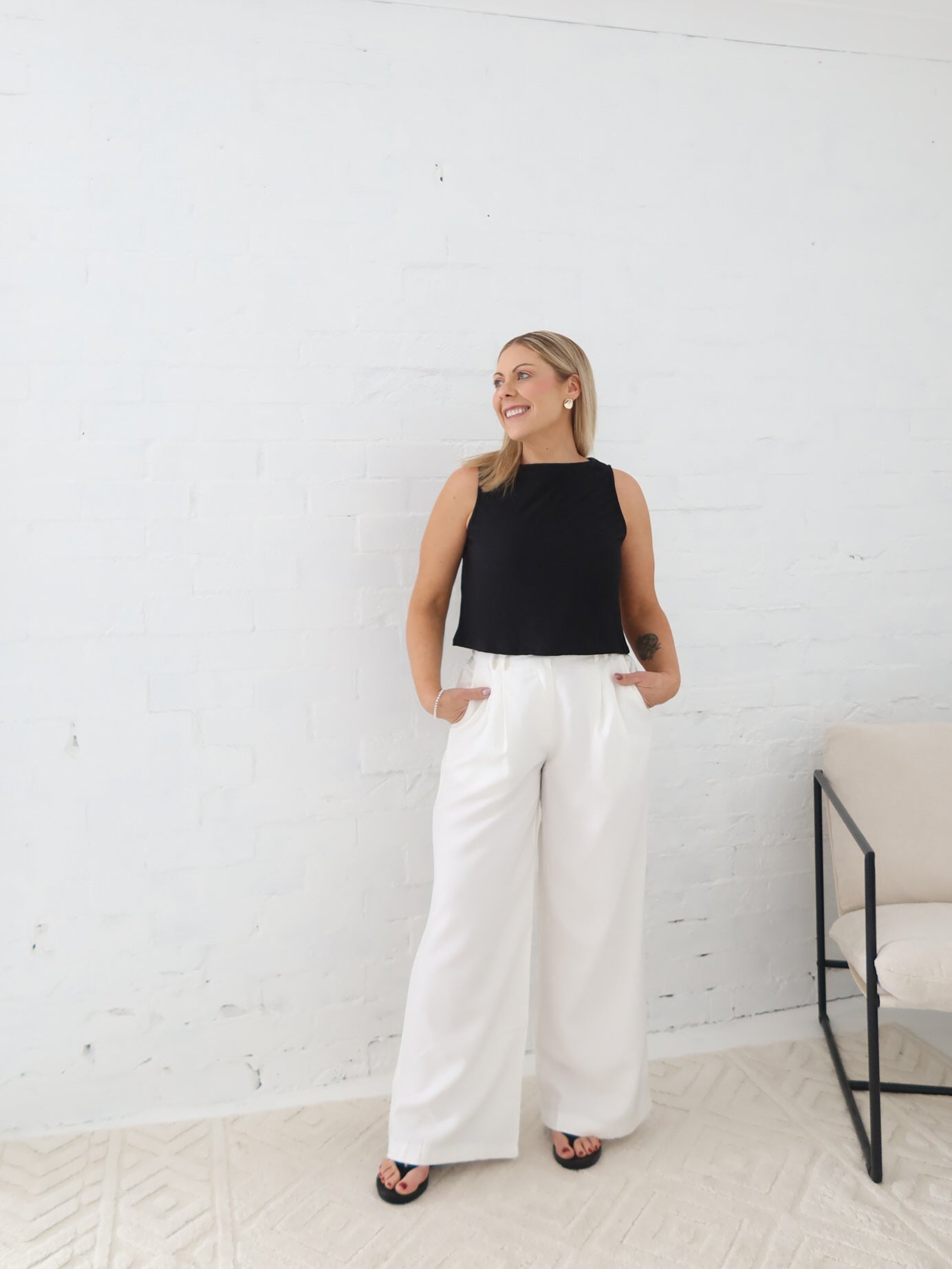 Reed Pants - White