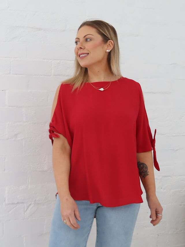 Rosella Top- Red