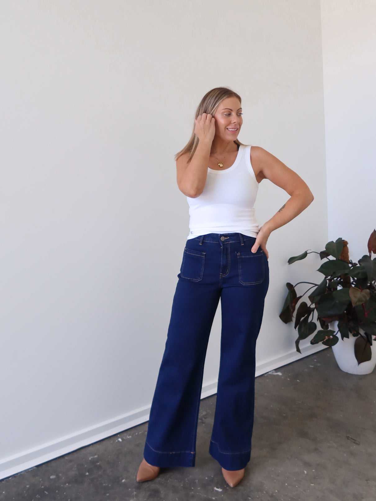 Charlee Tank - White