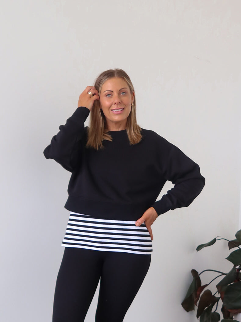 Freya Cropped Crew Sweater