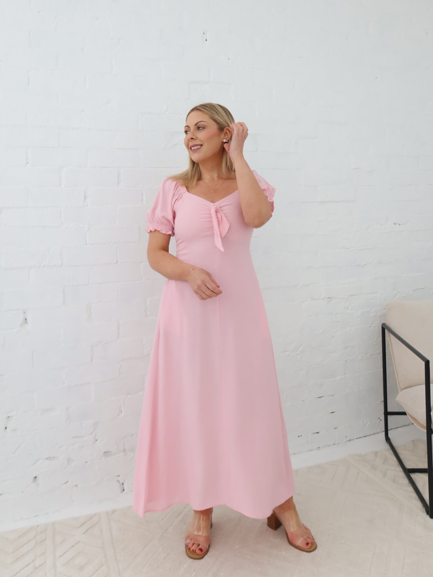 Estella Dress - Powder Pink