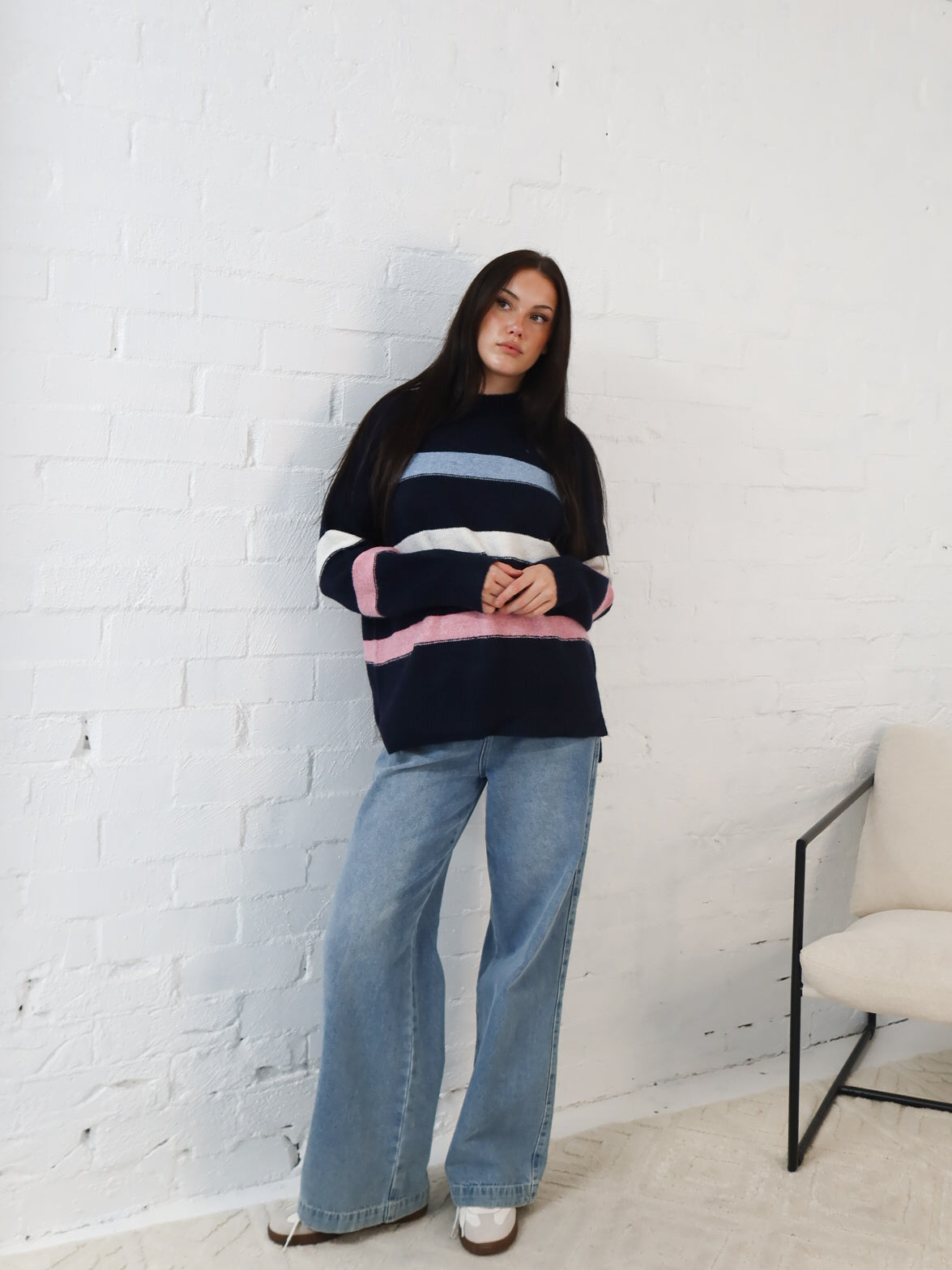 Adeline Knit- Navy