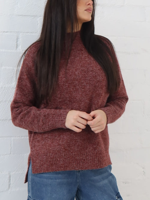 Ryder Knit- Burgundy
