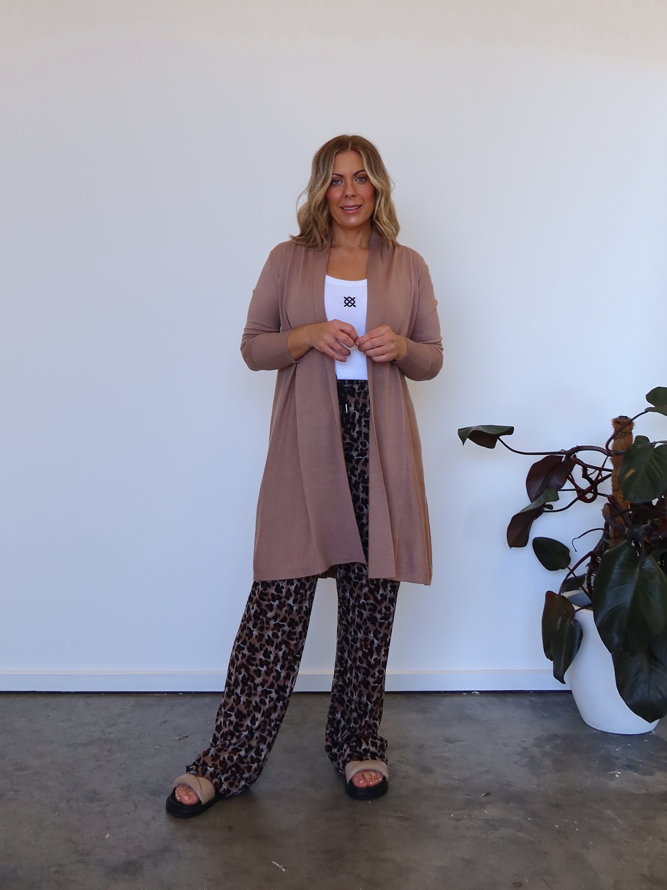 Rowan Cardigan - Mushroom