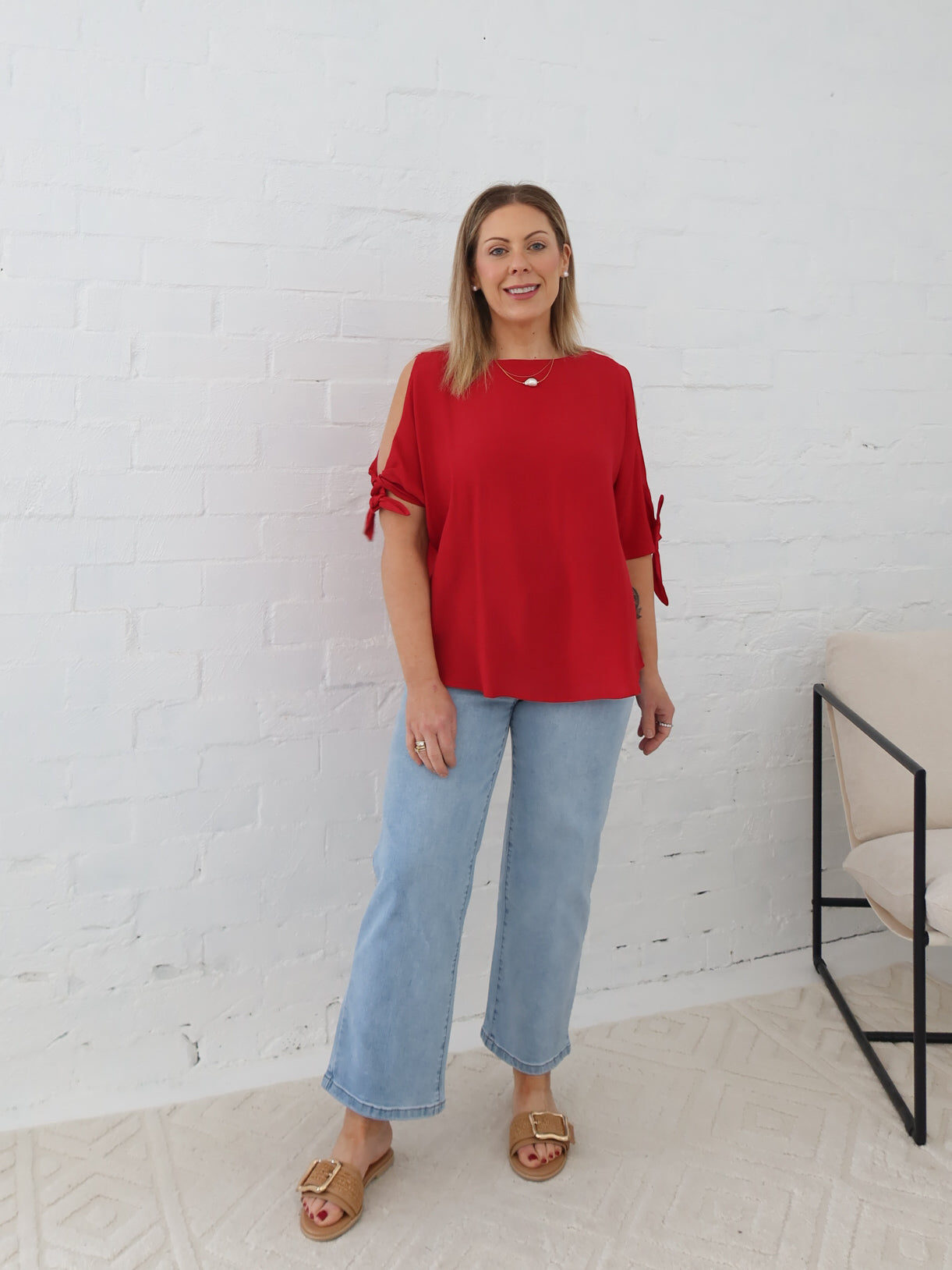 Rosella Top- Red