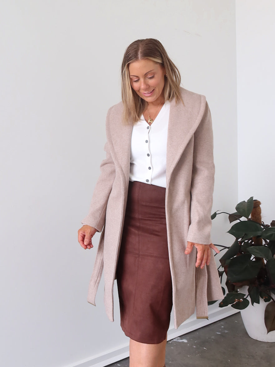Harper Coat - Latte