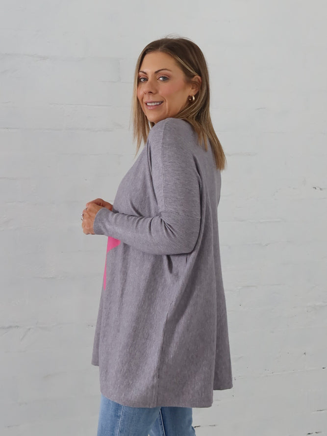 Maeve Star Knit - Grey