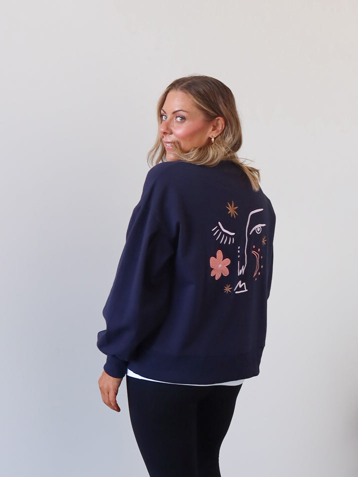 Trish Sweater - Navy