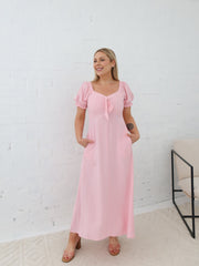 Estella Dress - Powder Pink