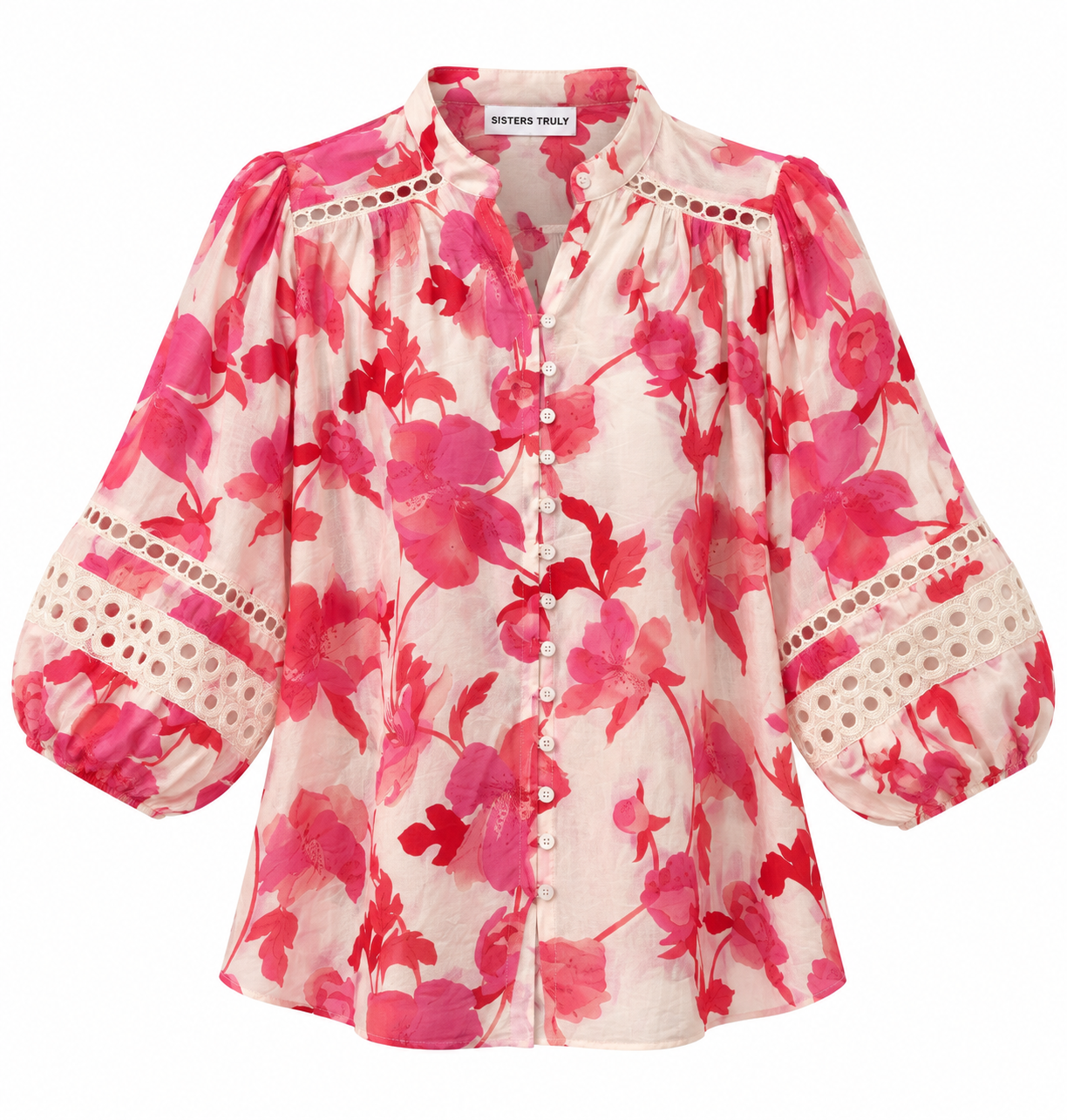 Eden Shirt- Pink/Coral Floral