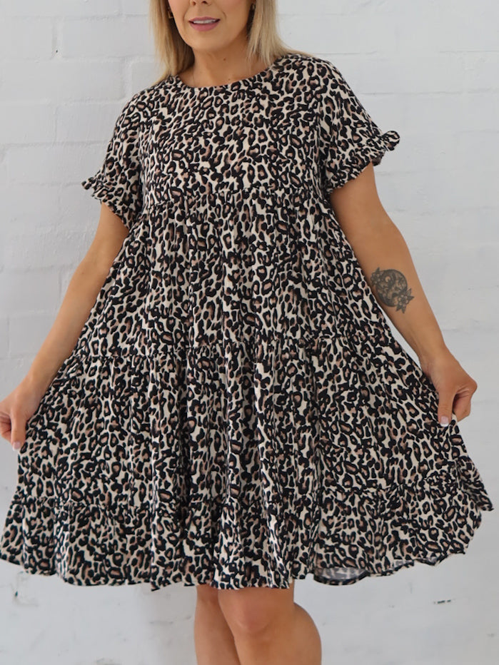 Betsy Dress - Leopard
