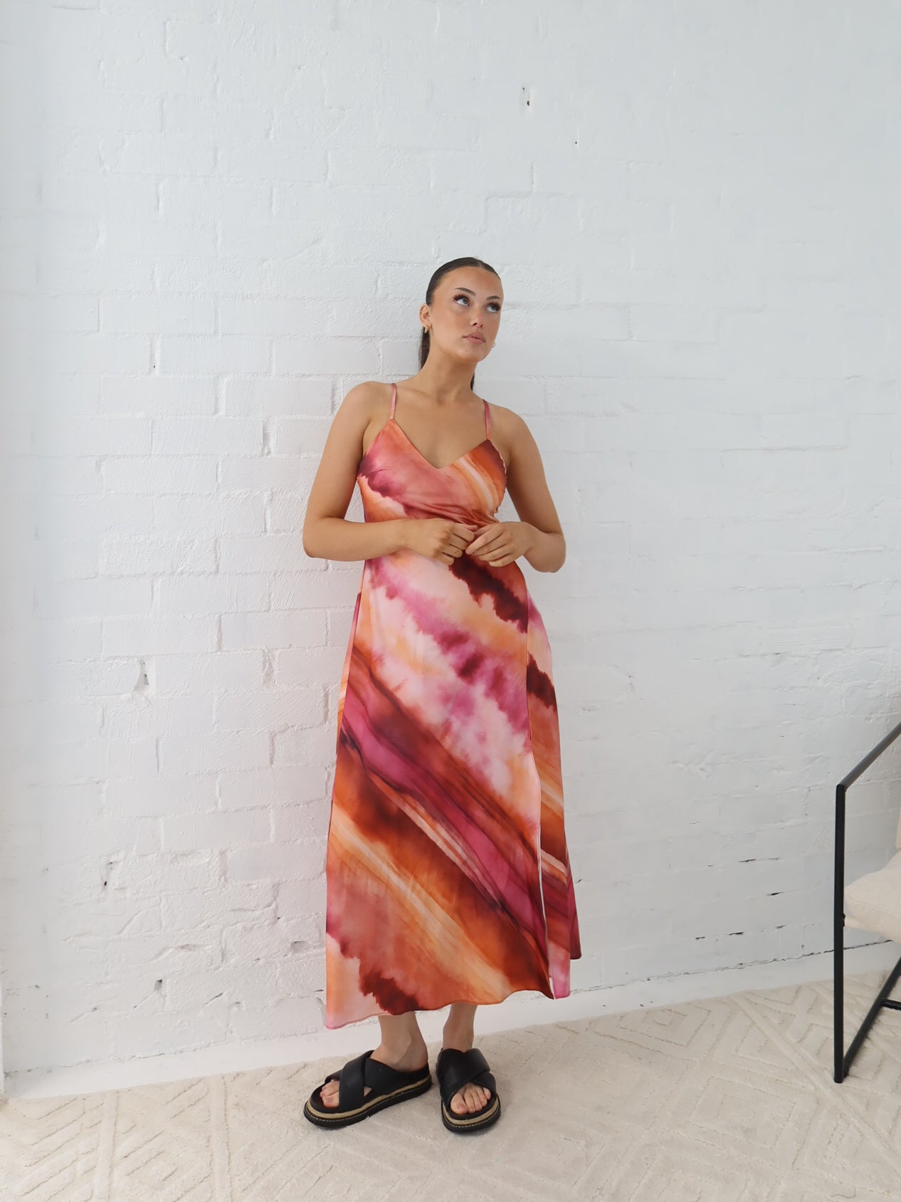 Lulu Dress- Multi Pink