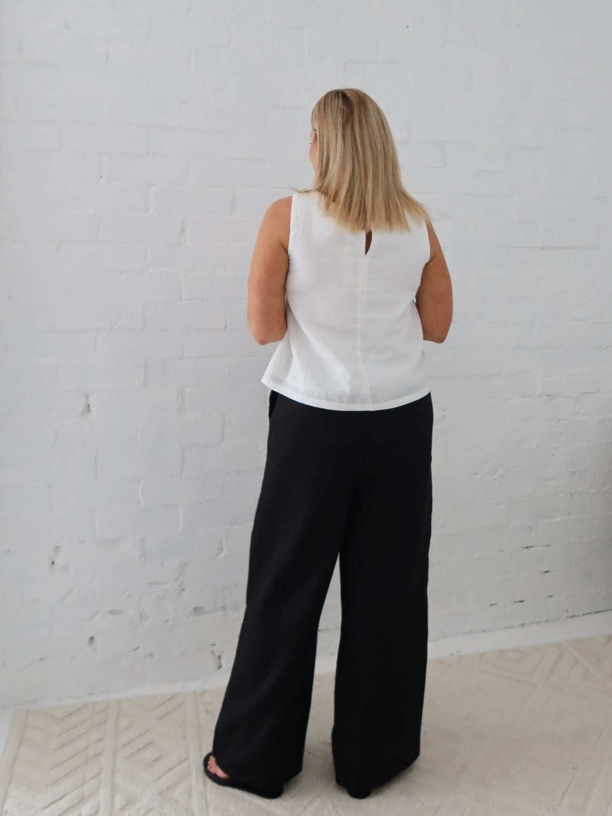 Andie Linen Pants - Black