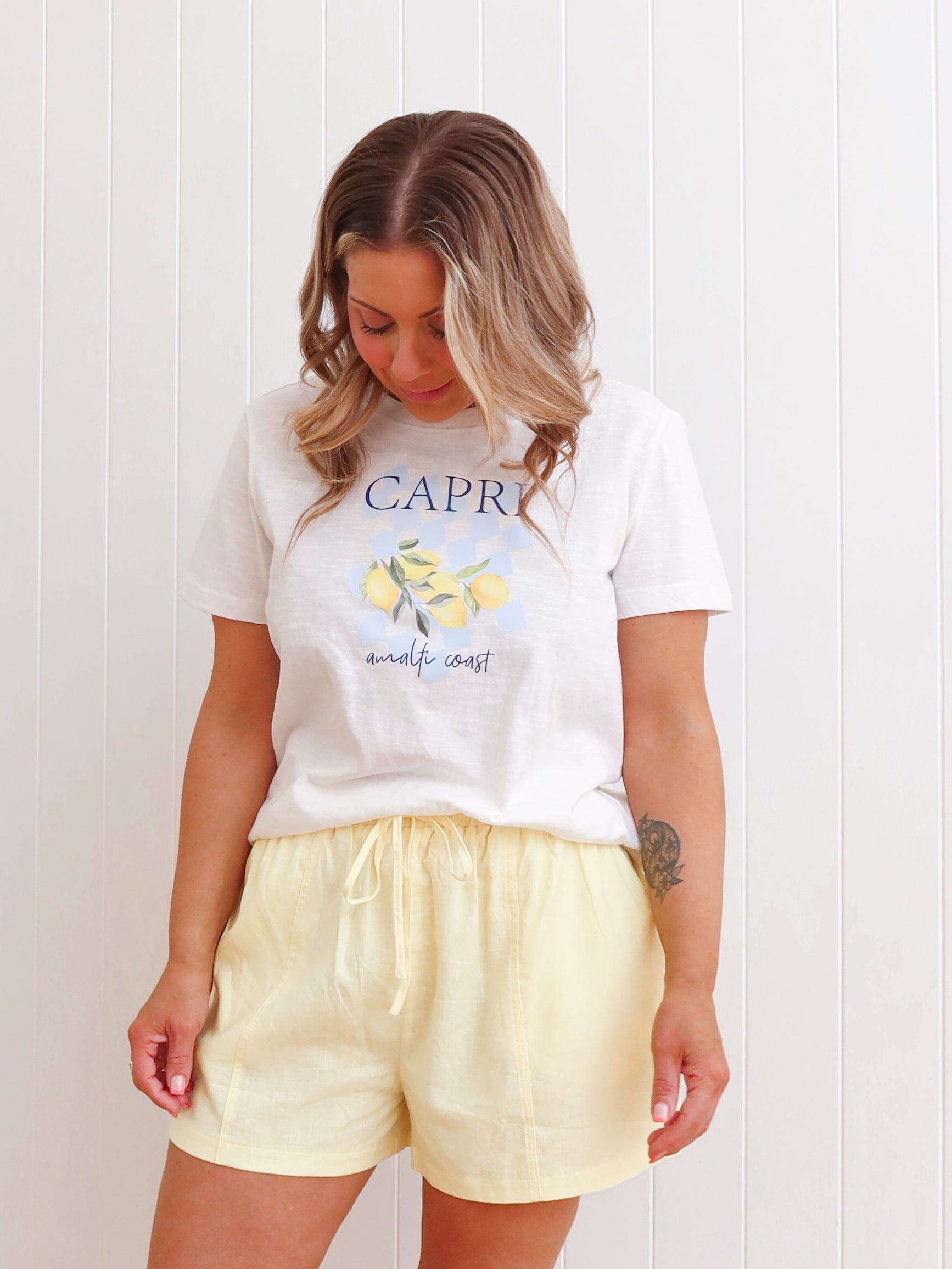 Rosie Shorts - Lemon