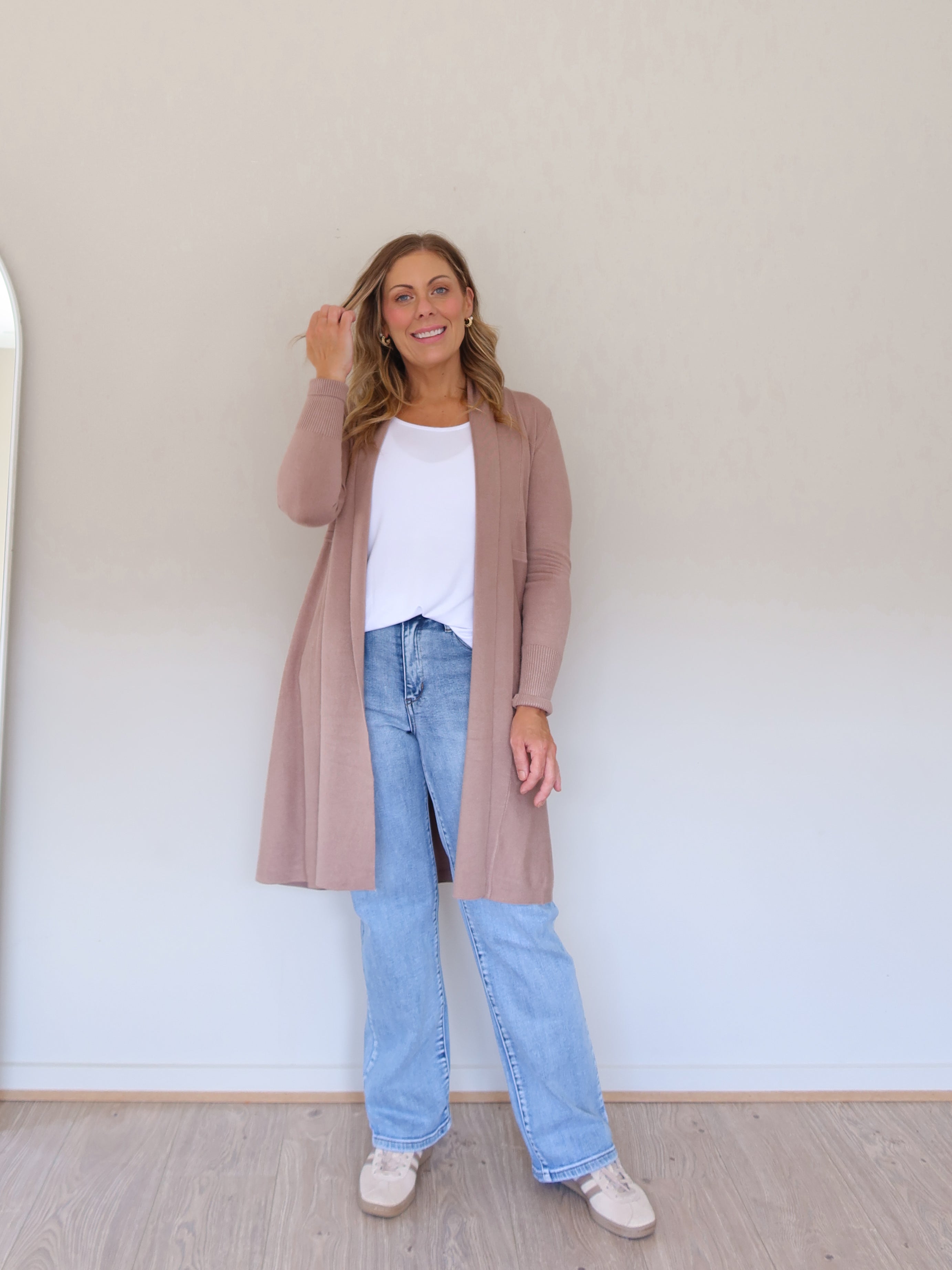 Rowan Cardigan - Mushroom