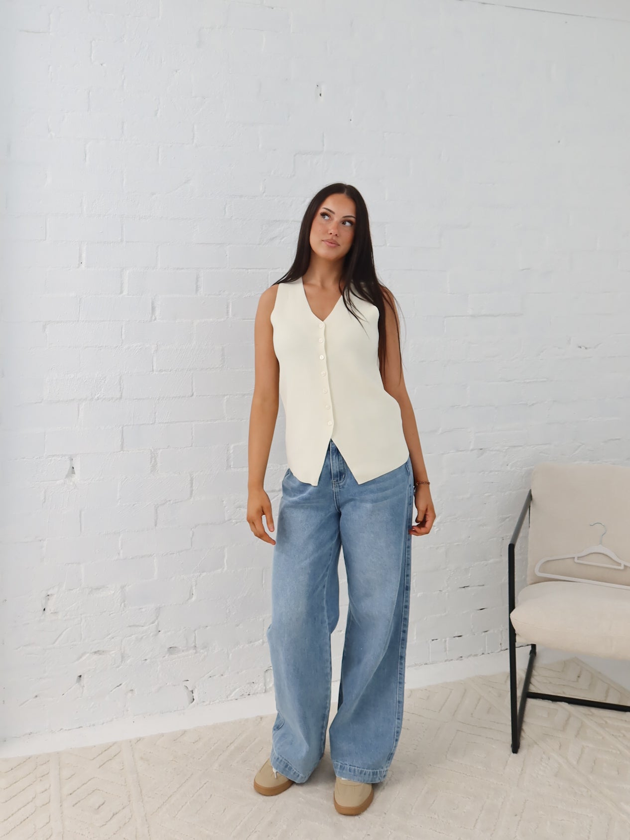 Parker Vest - Vanilla