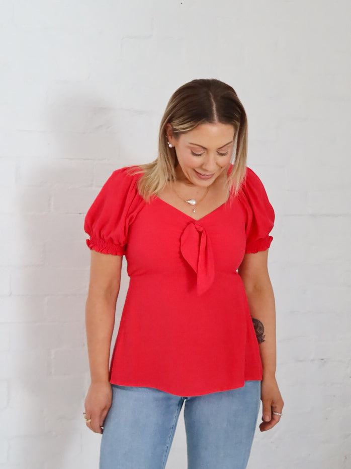 Estella Top- Red