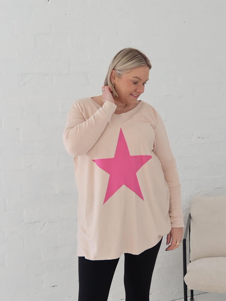 Maeve Star Knit - Bone