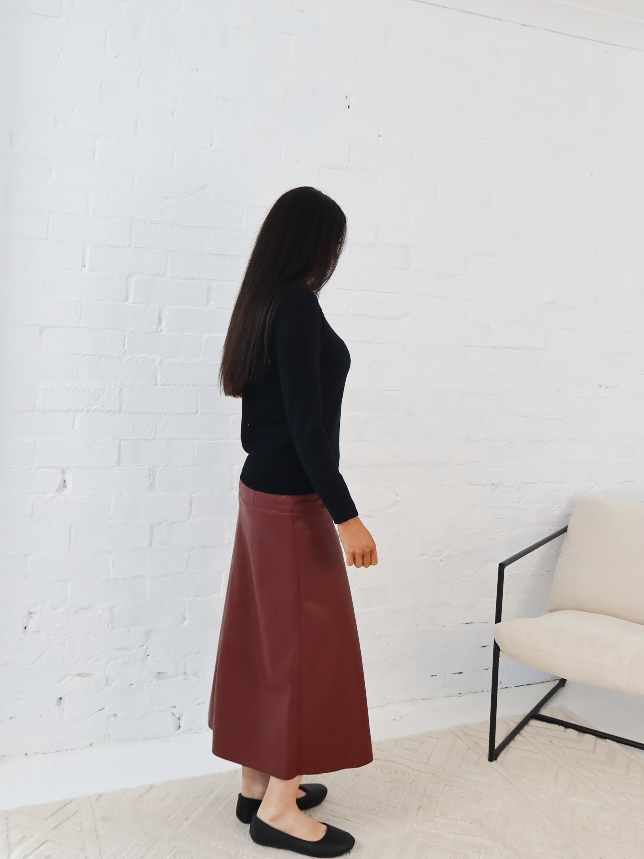 Saffy Skirt - Burgundy