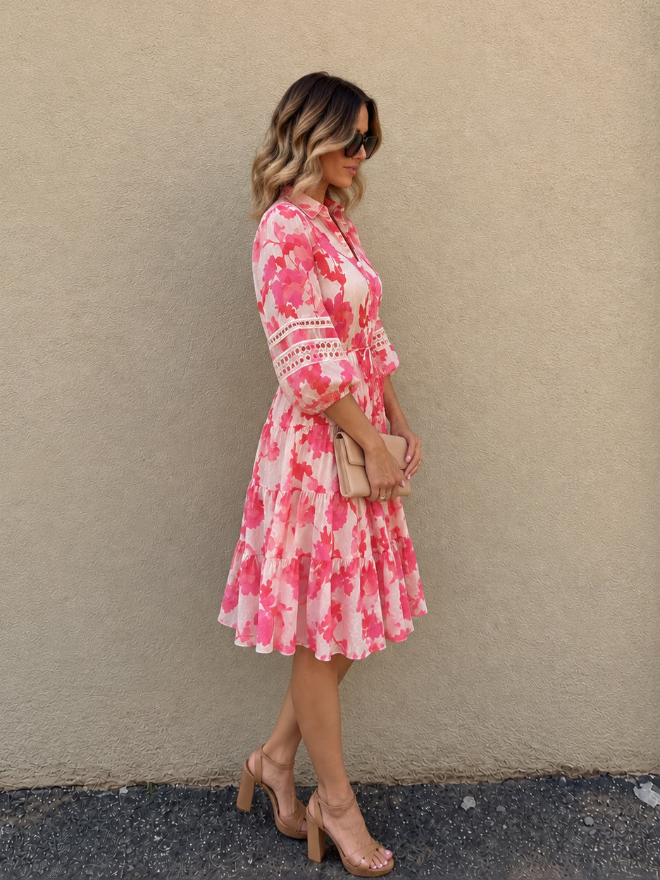 Eden Dress- Pink/Coral Floral